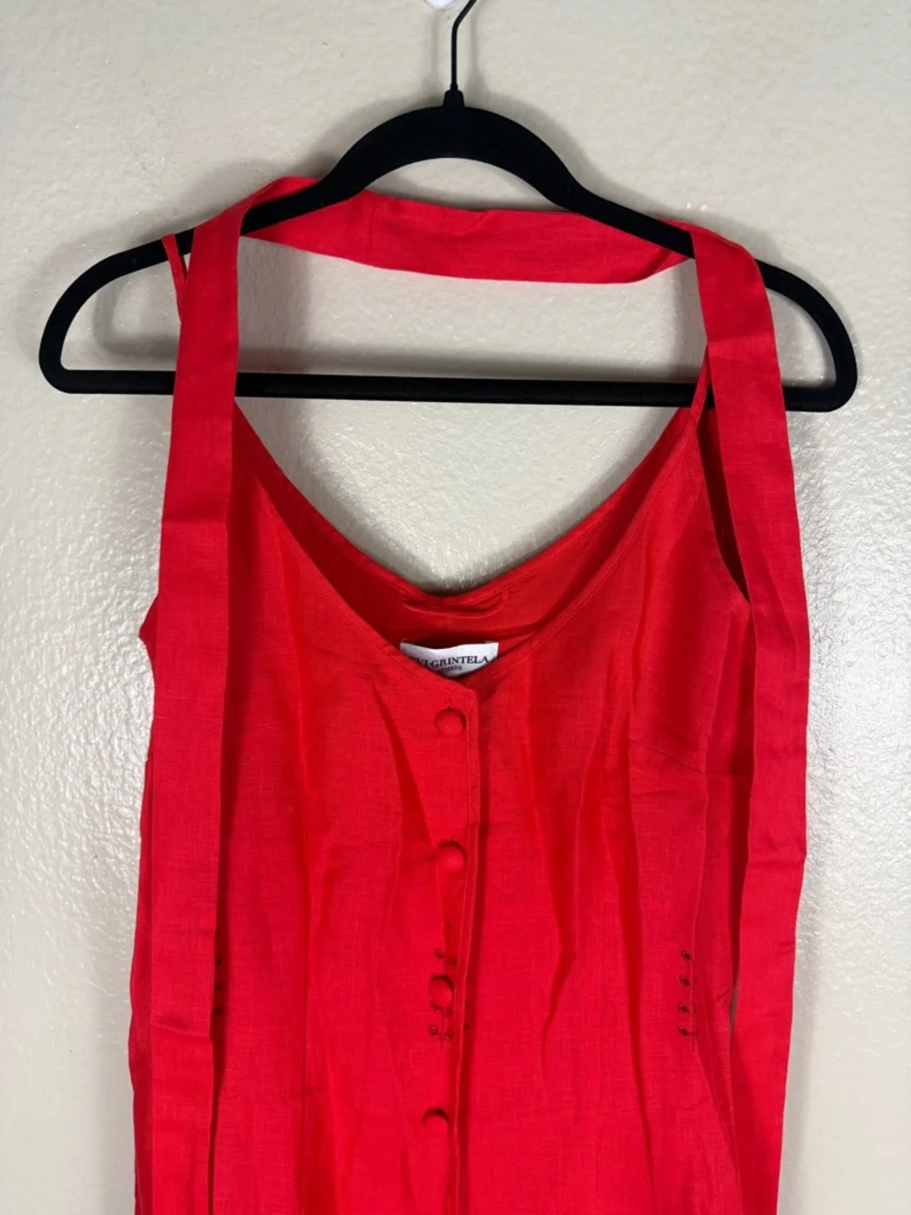 Evi Grintela Esther Red Midi Dress - Picture 5 of 9